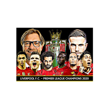 Liverpool Premier League Champions 2020 Poster Print