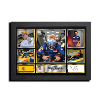 Carlos Sainz MC1703 Signed Autographed Formula 1 Print Carlos Sainz MC1703 Signed Autographed Formula 1 Print