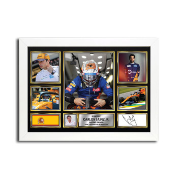 Carlos Sainz MC1703 Signed Autographed Formula 1 Print Carlos Sainz MC1703 Signed Autographed Formula 1 Print