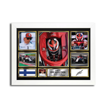 Kimi Raikkonen MC1710 Signed Autographed Formula 1 Print