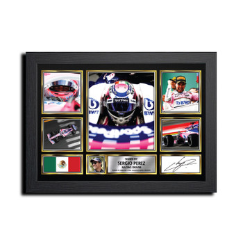 Sergio Perez MC1719 Signed Autographed Formula 1 Print