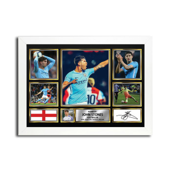 John Stones Football Gift MC1615 Autographed Star Poster Print Merch Gift