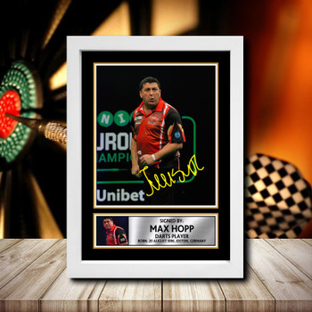 Mensur Suljovic Signed Autographed Darts Star Poster Print Framed Merch Gift Mensur Suljovic Signed Autographed Darts Star Poster Print Framed Merch Gift