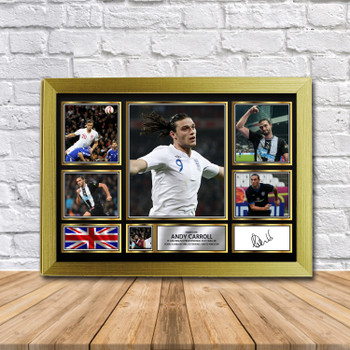 Andy Carroll Football Gift Autographed Star Poster Print Merch Gift Andy Carroll Football Gift Autographed Star Poster Print Merch Gift