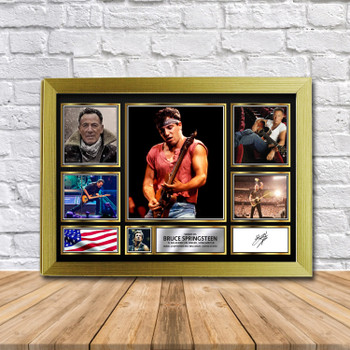 Bruce Springsteen (2) Music Gift Framed Autographed Star Poster Print Merch Gift Bruce Springsteen (2) Music Gift Framed Autographed Star Poster Print Merch Gift