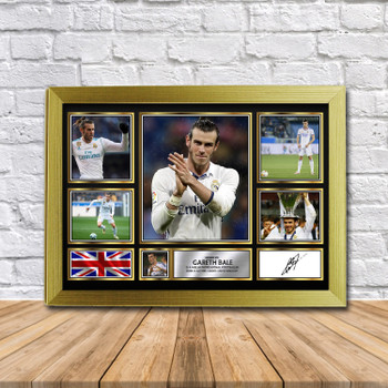 Gareth Bale (2) Football Gift Framed Autographed Star Poster Print Merch Gift Gareth Bale (2) Football Gift Framed Autographed Star Poster Print Merch Gift