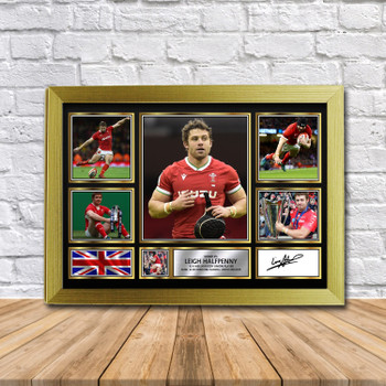 Leigh Halfpenny Rugby Gift Framed Autographed Star Poster Print Merch Gift