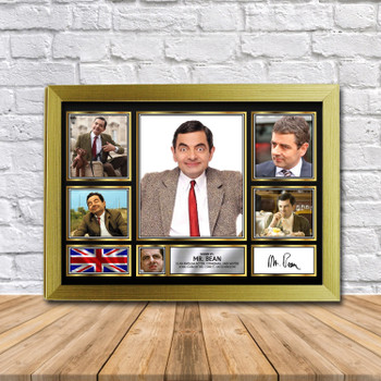 Mr Bean Movie Gift Framed Autographed Star Poster Print Merch Gift