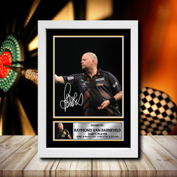 Raymond Van Barneveld Signed Autographed Darts Star Poster Print Framed Merch Gift Raymond Van Barneveld Signed Autographed Darts Star Poster Print Framed Merch Gift