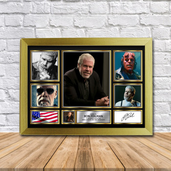 Ron Perlman Movie Gift Framed Autographed Star Poster Print Merch Gift