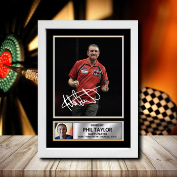 Richie Burnett 2 Signed Autographed Darts Star Poster Print Framed Merch Gift