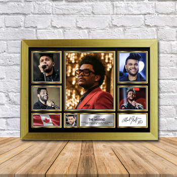 The Weeknd Music Gift Framed Autographed Star Poster Print Merch Gift The Weeknd Music Gift Framed Autographed Star Poster Print Merch Gift