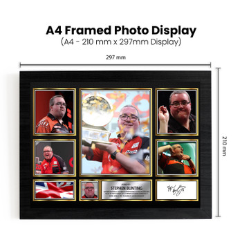 Stephen Bunting Darts Gift Framed Autographed Star Poster Print Merch Gift