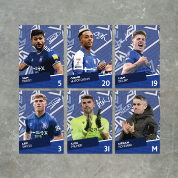 Ipswich Players SIGNED A6 Poster Pack - 6 Autographed Poster Print Cards (Morsy, Hutchinson, Delap, Davis, Palmer, Mckenna) Ipswich Players SIGNED A6 Poster Pack - 6 Autographed Poster Print Cards (Morsy, Hutchinson, Delap, Davis, Palmer, Mckenna)