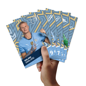 Manchester City Players SIGNED A6 Poster Pack - 6 Autographed Poster Print Cards (Haaland, Foden, De Bruyne, Rodri, Ederson, Guardiola) Manchester City Players SIGNED A6 Poster Pack - 6 Autographed Poster Print Cards (Haaland, Foden, De Bruyne, Rodri, Ederson, Guardiola)