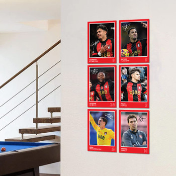 Bournemouth Players SIGNED A6 Poster Pack 2 - 6 Autographed Poster Print Cards (Evanilson, Semenyo, Kluivert, Kerkez, Kepa, Iraola) Bournemouth Players SIGNED A6 Poster Pack 2 - 6 Autographed Poster Print Cards (Evanilson, Semenyo, Kluivert, Kerkez, Kepa, Iraola)
