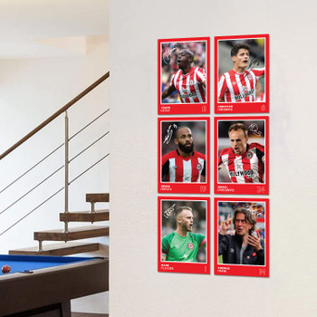 Brentford Players SIGNED A6 Poster Pack 2 - 6 Autographed Poster Print Cards (Mbeumo, Wissa, Norgaard, Damsgaard, Flekken, Frank) Brentford Players SIGNED A6 Poster Pack 2 - 6 Autographed Poster Print Cards (Mbeumo, Wissa, Norgaard, Damsgaard, Flekken, Frank)