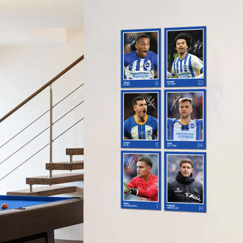 Brighton Players SIGNED A6 Poster Pack 2 - 6 Autographed Poster Print Cards (Pedro, Mitoma, Dunk, Veltman, Verburggen, Hurzler) Brighton Players SIGNED A6 Poster Pack 2 - 6 Autographed Poster Print Cards (Pedro, Mitoma, Dunk, Veltman, Verburggen, Hurzler)