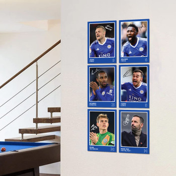 Leicester City Players SIGNED A6 Poster Pack 2 - 6 Autographed Poster Print Cards (Winks, Ndidi, Pereira, Vardy, Hermanson, Nistelrooy) Leicester City Players SIGNED A6 Poster Pack 2 - 6 Autographed Poster Print Cards (Winks, Ndidi, Pereira, Vardy, Hermanson, Nistelrooy)