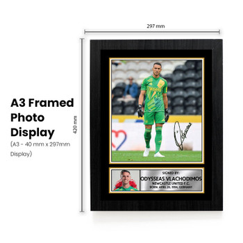 Odysseas Vlachodimos Signed Autograph Poster Print – Newcastle United F.C. – Germany/Greece Football Memorabilia – Gift for Fans & Collectors