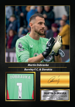 Martin Dúbravka Printed Signed Poster – Newcastle United FC & Slovakia Goalkeeper Tribute Wall Art with Jersey & Bio Plaque – Premier League Football Memorabilia for Fans & Collectors
