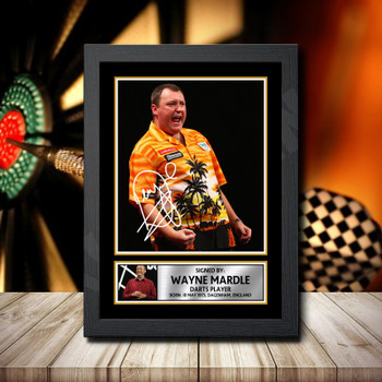 Wayne Mardle 2 Signed Autographed Darts Star Poster Print Framed Merch Gift