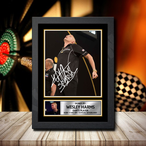 Wesley Harms printed autograph poster print