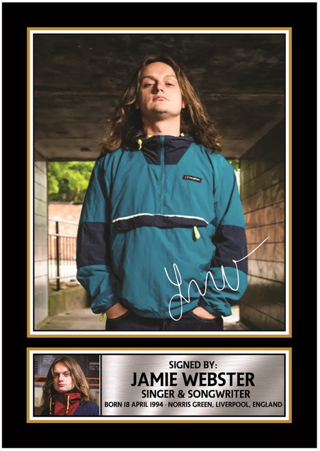 Jamie Webster Portrait printed autograph poster print