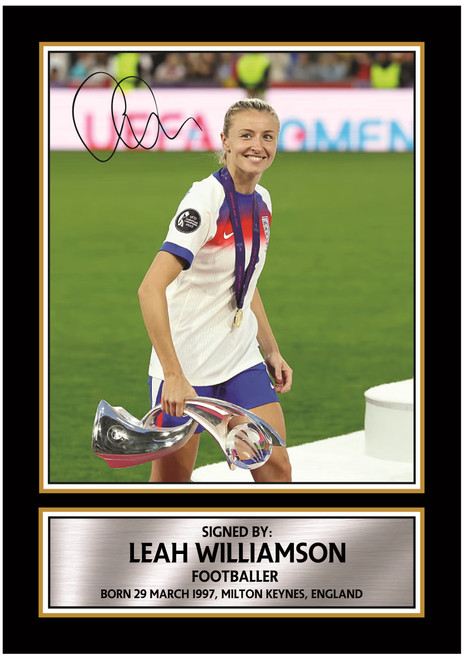 Leah Williamson printed autograph poster print