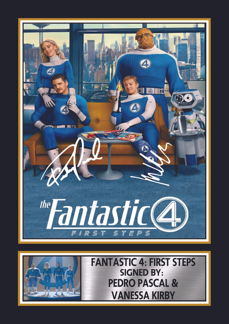 Fantastic Four First Steps printed autograph poster print
