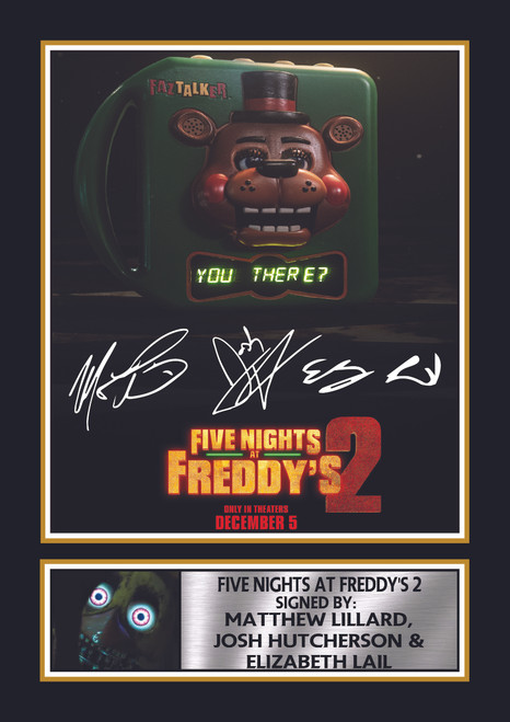 Five Nights at Freddy’s 2 printed autograph poster print