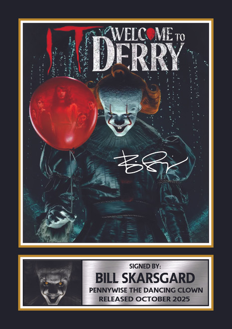 IT Welcome to Derry printed autograph poster print