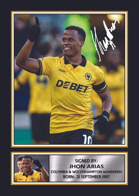 Jhon Arias printed autograph poster print
