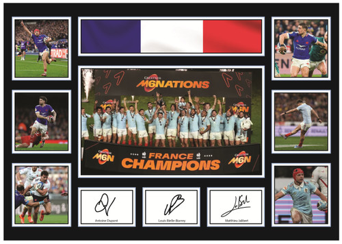 France Six Nations Winners 2026 Poster printed autograph poster print