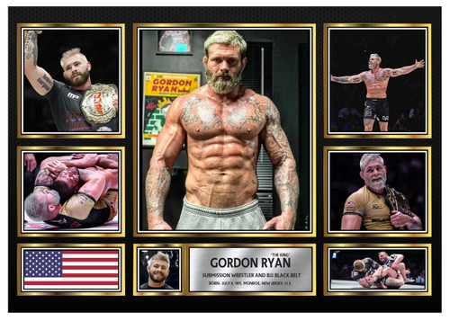 Gordon Ryan “The King” Poster - Printed Autograph MMA & BJJ Wall Art