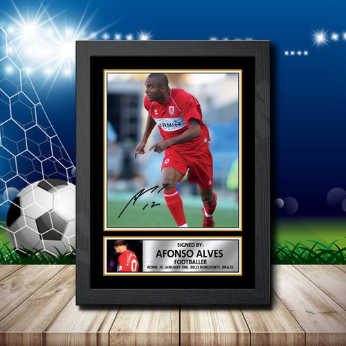 Afonso Alves printed autograph poster print