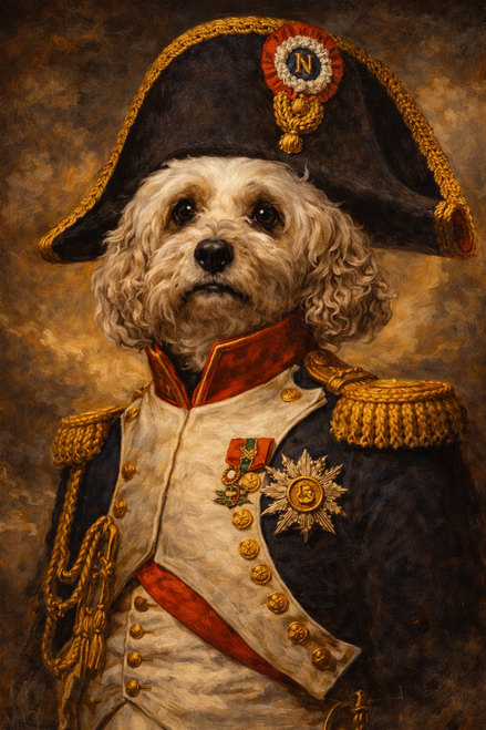 Napoleon Dog Portrait Poster