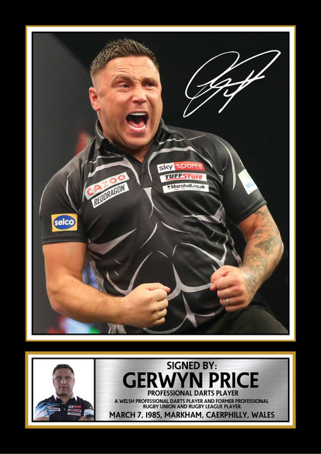 Gerwyn Price Darts Poster Print