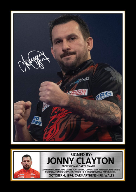 Jonny Clayton Darts Poster Print