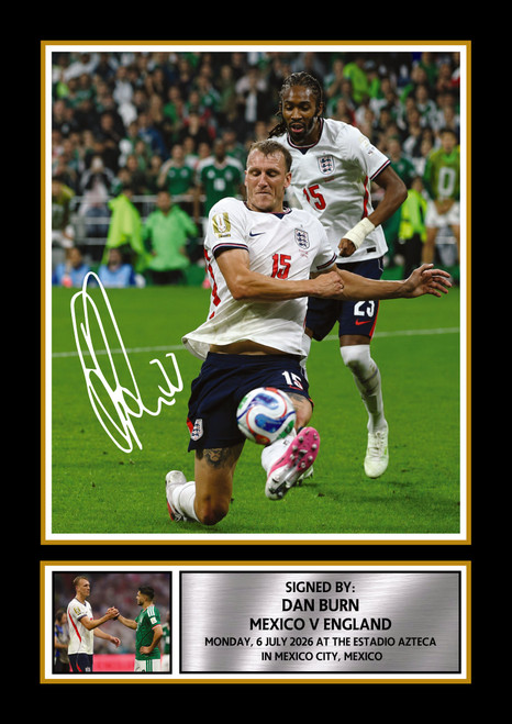 Dan Burn England Poster Print