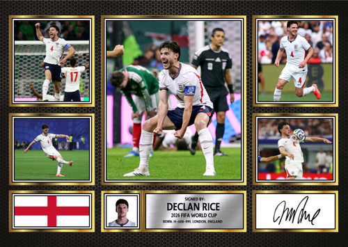 Declan Rice England Football Poster Print