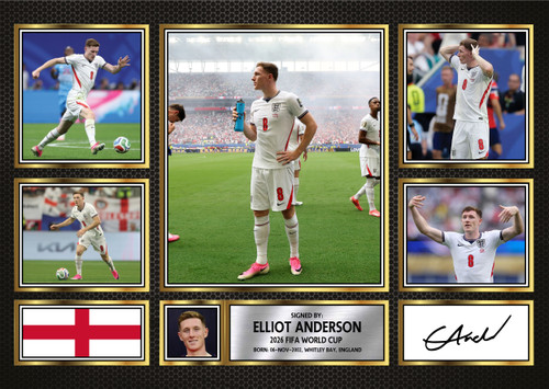 Elliot Anderson England Football Poster Print