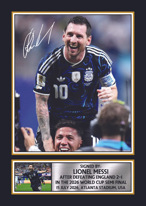 Lionel Messi Argentina Football Poster Print