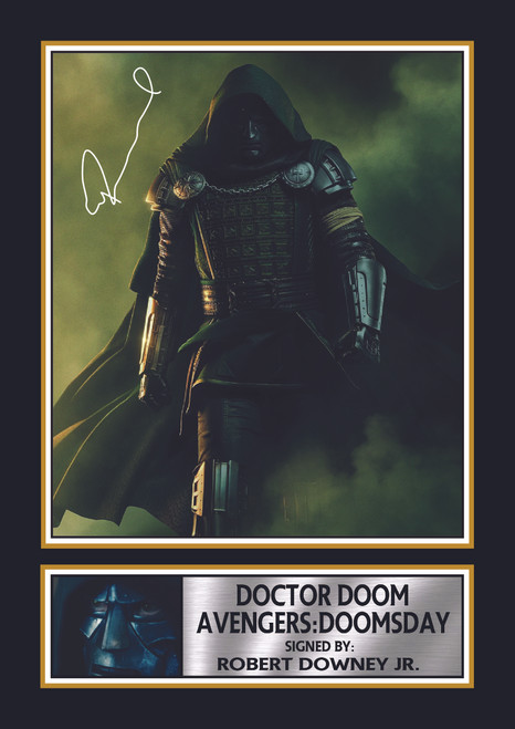 Doctor Doom printed autograph poster print