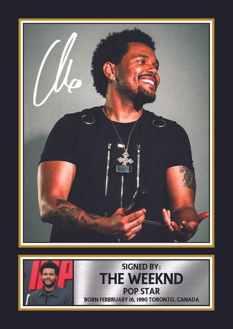 The Weeknd 2026 Printed Autograph Poster Print