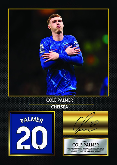 Cole Palmer printed signature poster