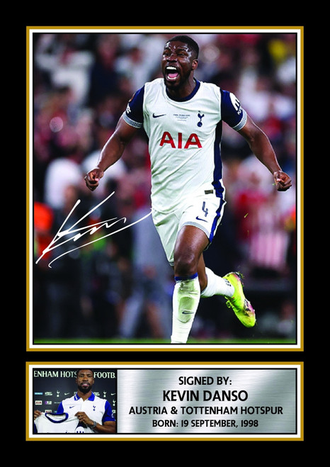 Kevin Danso printed signature poster