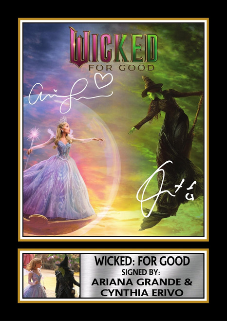 Wicked: For Good printed signature poster
