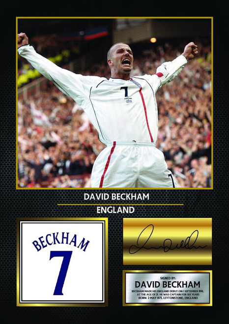 David Beckham England icon poster 0