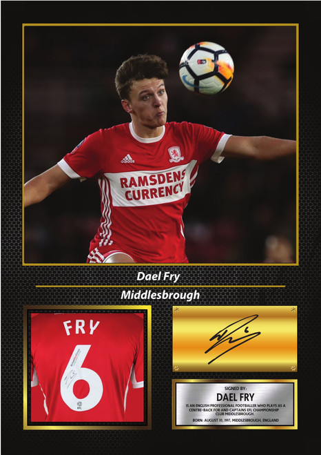 Dael Fry Middlesbrough FC Poster Print